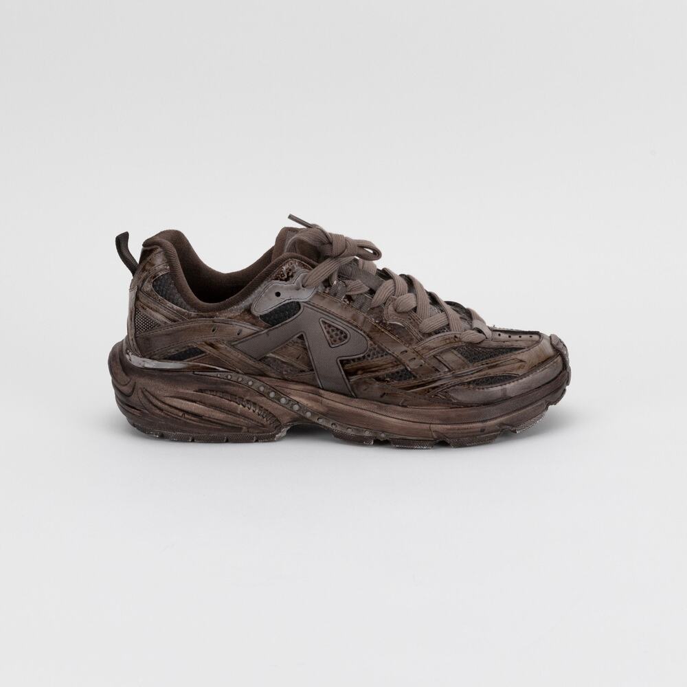 Represent Men Storm Runner Sneakers Dip Dye Chocolate Size 10.5 US/43.5 EU